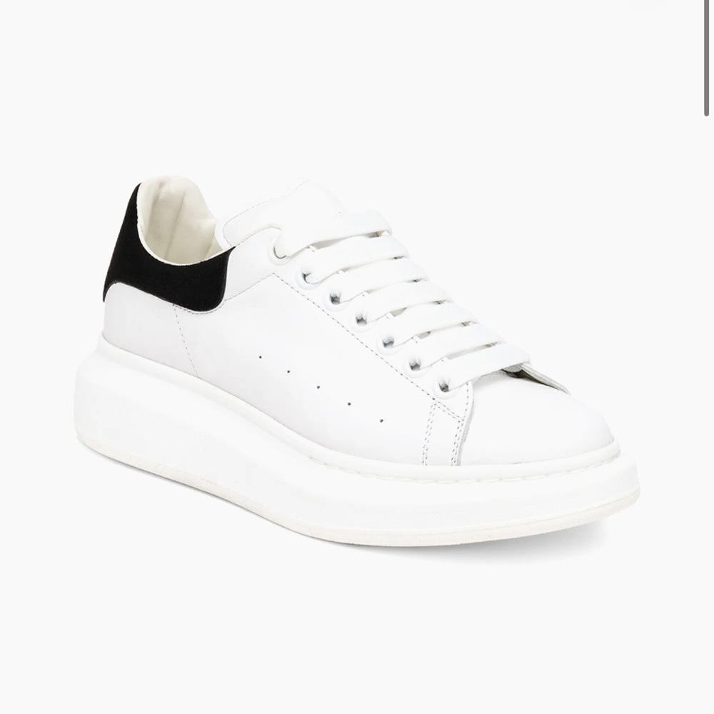 Alexander McQueen White and Black Sneakers